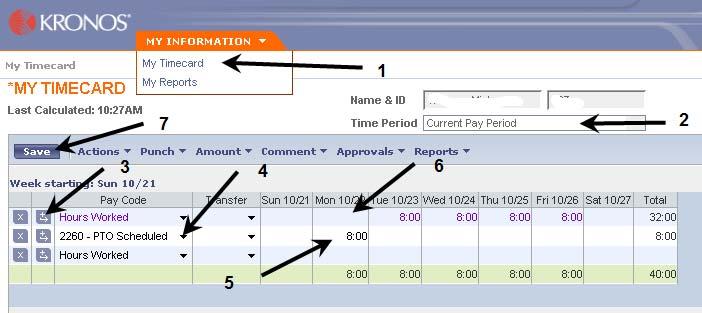 Lesson 5: Editing & Scheduling PTO OBJECTIVE Inserting PTO into a Current Pay Period All employees who have access to their timecard in Kronos can post their PTO in a Current Pay Period.