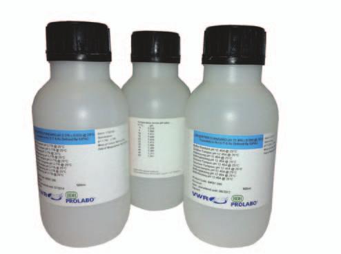 Better buffer stability when the bottle is opened Traceability to SRM from NIST Easy to carry, ideally suited for field work No additional containers needed Less waste Description ph 4,00 (red