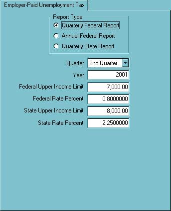 Employer-Paid Unemployment Tax This report contains raw data that allows you to fill in your state s unemployment forms.