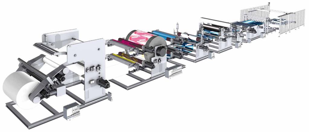 High-dynamics cutting Roll processing is an extremely productive in-line process. Cross cutters with integrated register control provide exact cutting results.