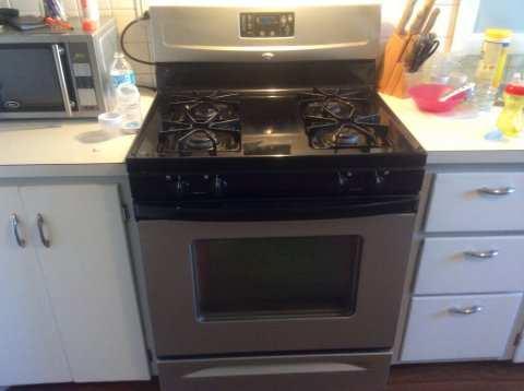 inspection of the gas range top and oven is limited to turning the component