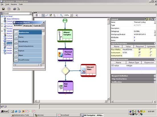 Graphical Workflow Editor Mirror your lab operations and data flow Easy-to-use drag-and-drop