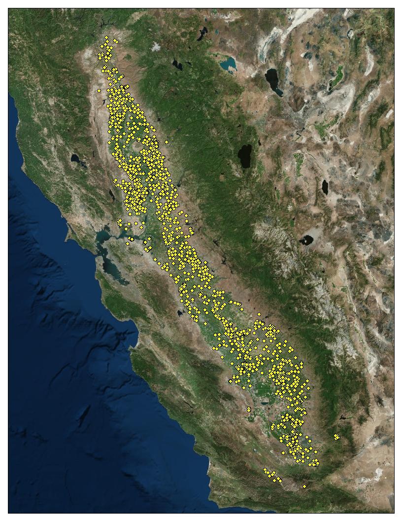Input Data DWR Groundwater Levels Deeper groundwater allows greater capacity for