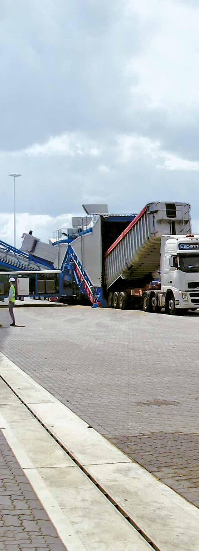 Ports & Terminals, Mobile Bulk Handling The sustained market diversification programme also targets world-wide port and terminal operations.