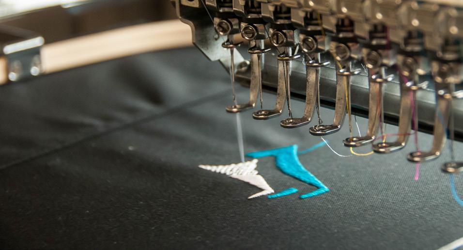 Incorporating the latest Barudan embroidery machines, our in-house design digitising team produce the best quality branding for your work clothing.