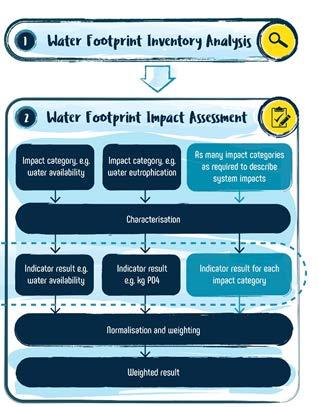 Comprehensive Water Footprint The components of the water footprint profile can be normalized, weighted and summed to determine a Water