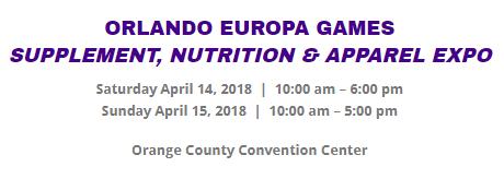 of $1,000,000 per occurrence and $2,000,000 aggregate. This insurance must be in force during the lease dates of the event, April 12-16, 2018, naming Europa Games Get Fit & Sports Expo (P.