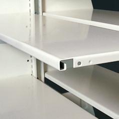 Frame will accept most types of existing cantilever shelves.