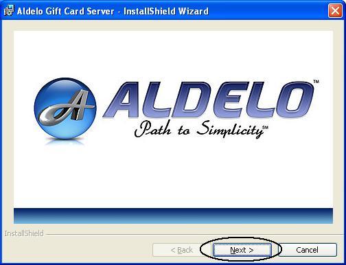 6 When the InstallShield Wizard screen displays, click the