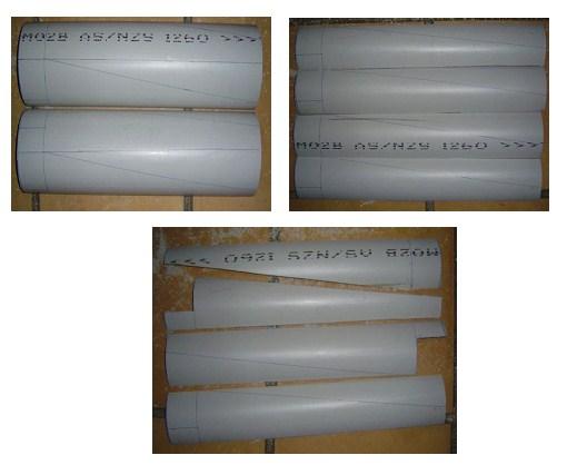 Figure-6 Quarter PVC pipe 4.3 Field Tests: The prototype of the PVC type HAWT was installed at the top floor of institute building and is shown in Figure 4.