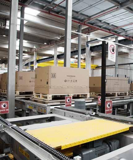Custom-made racking systems Connection to internal materials handling systems Storage for every sort of component Quick and safe storage Optimum use of space Storage, materials handling and control