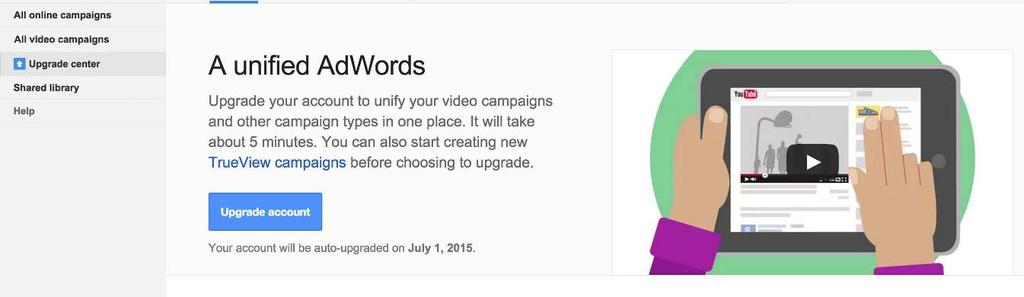 Upgrading your campaigns It only takes one click - then you re done!
