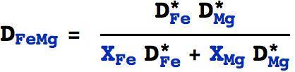 Diffusion coefficient: multicomponent 85 Multicomponent formulation (Lasaga, 1979) for ideal