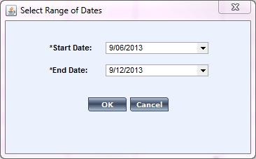 To specify a date range, click Range of Dates at the bottom of the drop-down menu. 5.