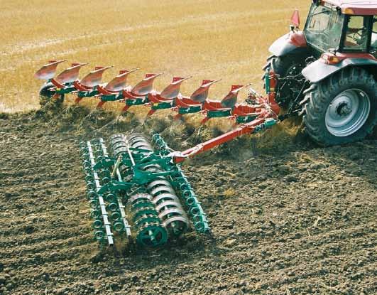 Kverneland Ecomat for 3 different working methods: Eco ploughing 14 18 cm Eco tillage 8 14 cm Eco