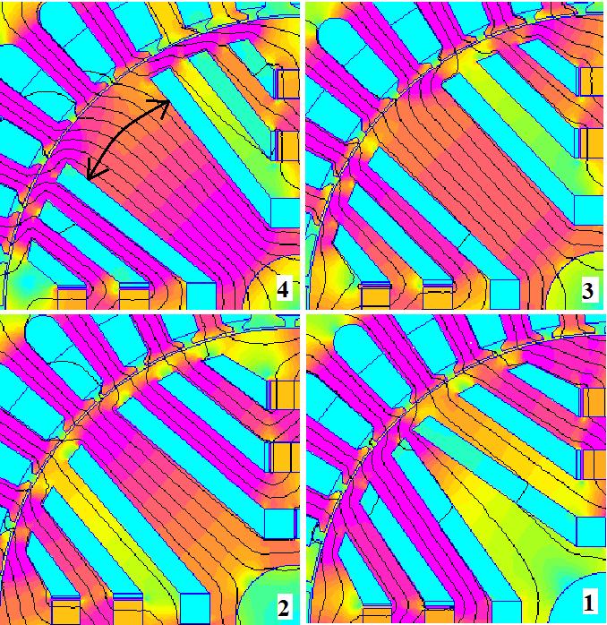 Joonis 5.25. Pildid magnetvoo tõkendite asendi testimisel olnud konstruktsioonidest Katsetulemuste graafik on esitatud järgmisel joonisel 5.26.