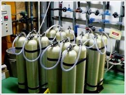 Comprehensive Management of Wastewater Treatment Yokogawa Electric Komagane Factory The wastewater treatment process for fluorinated acid (hydrofluoric acid) used during the semiconductor