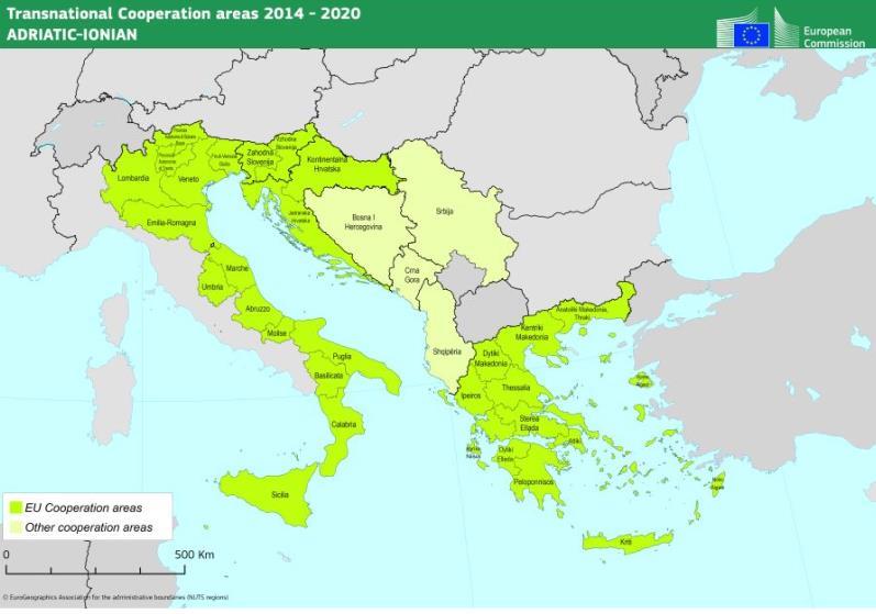 29 transport, developing intermodal links to the hinterland and, with regards to energy, improving interconnections. 3 Figure Adriatic-Ionian Region, Source: http://www.southeast-europe.