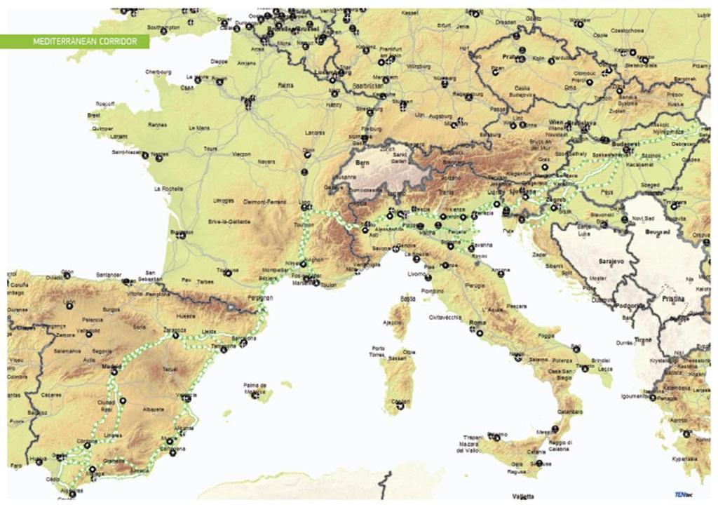 30 4 Figure Mediterranean Corridor, Source: ec.europa.