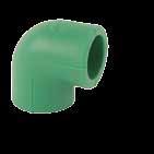 Elbow 90 for socket welding and butt welding Material: PP-R Colour: Green Standards: EN ISO 15874, DIN 16962 Product line: Ø 20 250 Processing: Type A: Socket welding Type C: Butt
