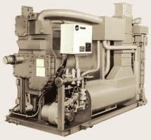 absorption. Trane s single-stage chillers are designed to use steam at pressures up to 14 psig or hot liquid at temperatures up to 270 F.