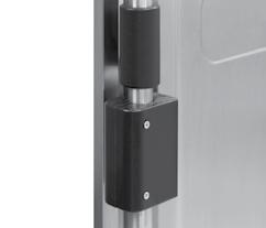 Easy, maintenance free pull door openers. Frame gaskets easily removable and replaceable by hand.