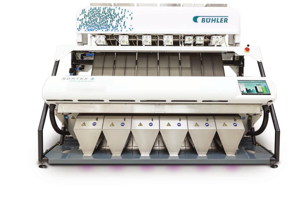 6 Balanced, stable sorting. The Bühler competitive edge. Built into all SORTEX optical sorting machines is the ethos of balanced and stable sorting.