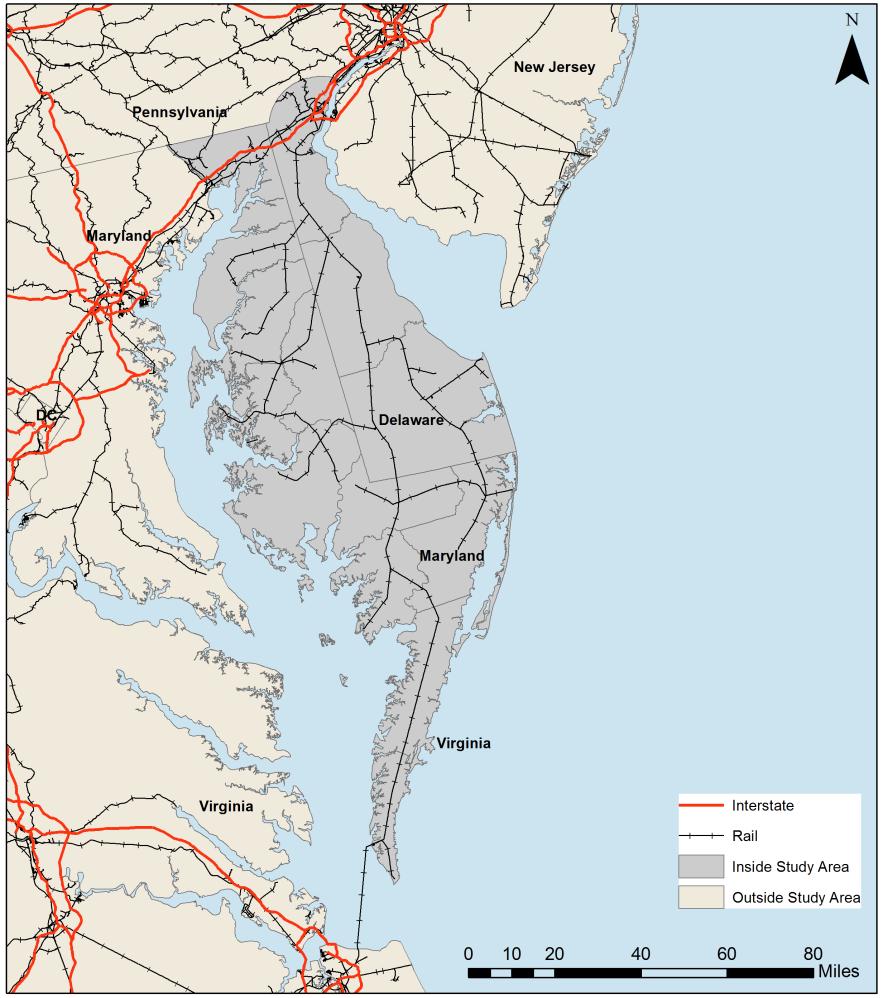 The Delmarva Study Region Delmarva Counties and Business Economic Areas (BEAs) Covers three States and three BEAs Washington, DC BEA includes Cecil, Kent, Queen Anne s, Talbot, Caroline, and