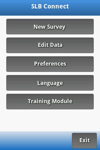 1) Mobile App for Survey Data submitted on real-time