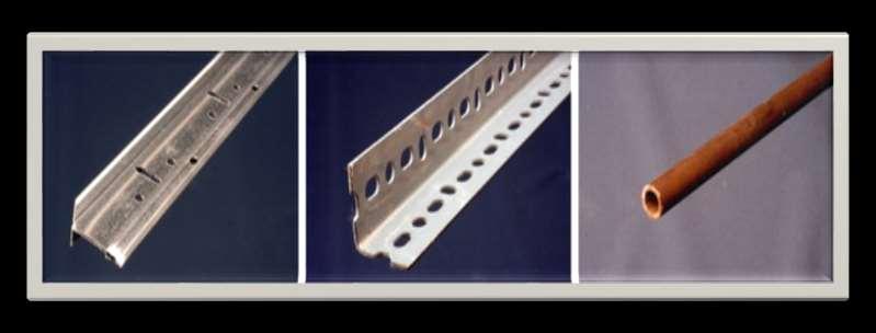 Extruded products Typical products made by extrusion are railings for sliding doors, tubing having