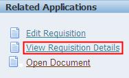 1. The Approval Sequence shows that you are the only approver. 2. Click the approving the request. link to view more details of the requisition before 3.