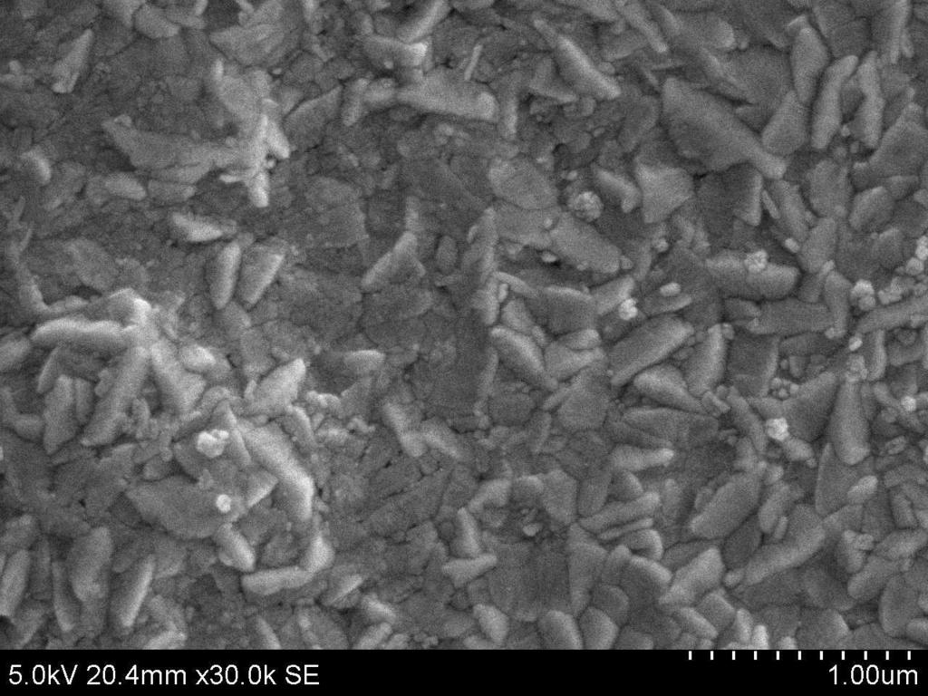 Fig. 3(b) SEM images of CdS thin film of thickness 260 nm Fig.