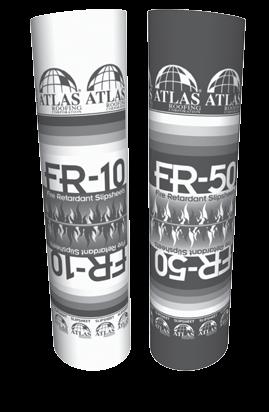 FR-50 incorporates a heavier glass mat than FR-10 to provide enhanced fire performance. RECOMMENDED USES FR-10 and FR-50 are specifically formulated for use over wood decks or polystyrene insulation.