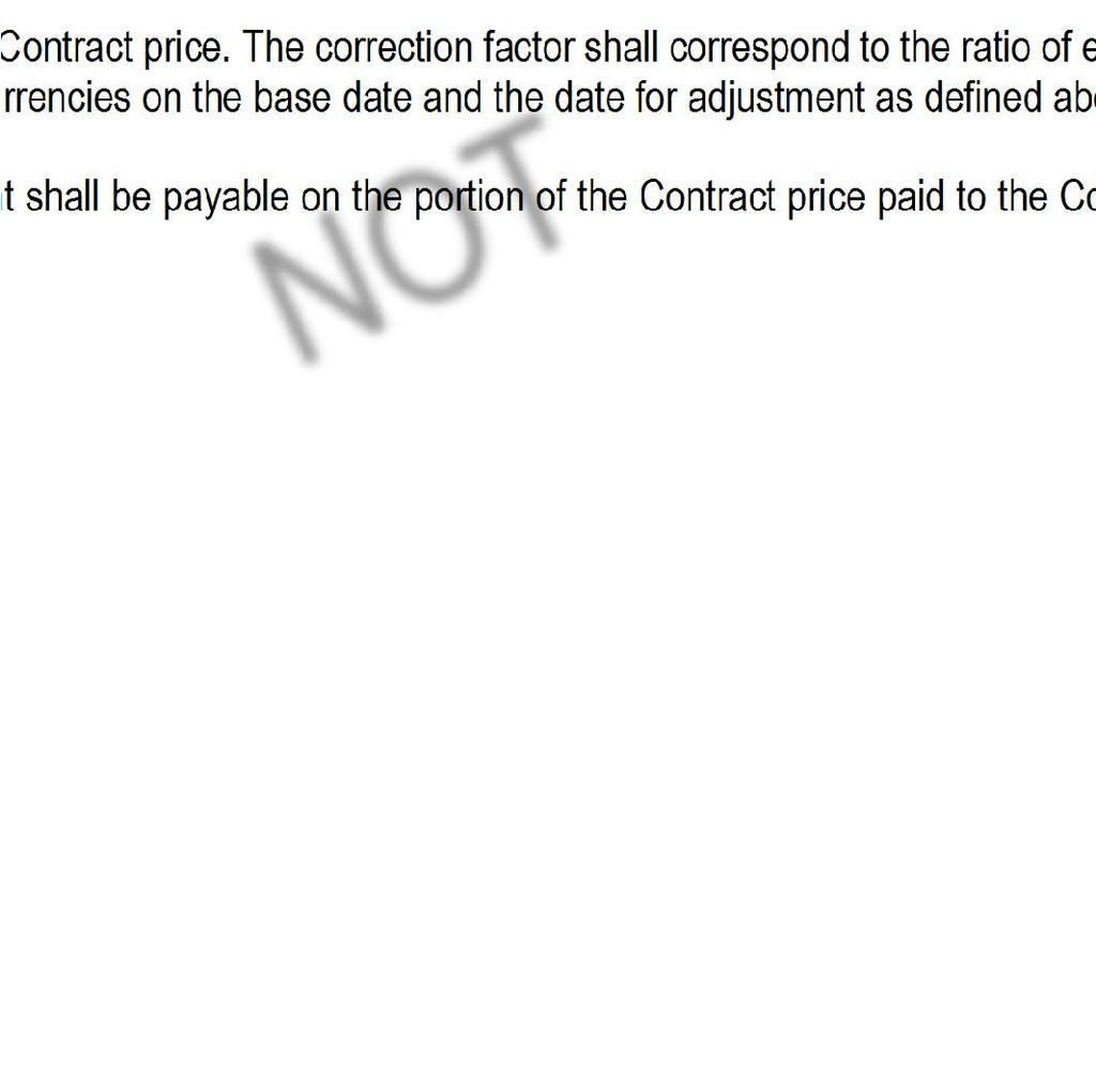 Section 6 - Contract Forms 155 adjustments of the Contract price.