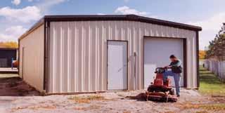 Our residential steel garages go