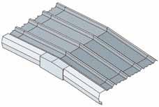 optional gutter system Ridge Cap With Peak Box Factory formed for easy installation.