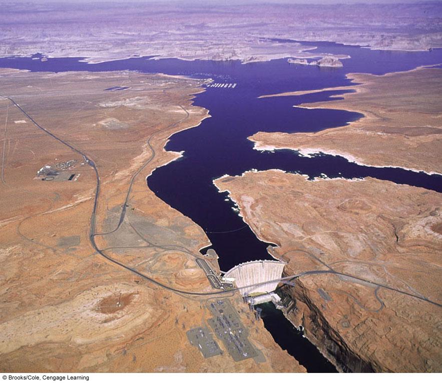 Aerial View of Glen Canyon Dam
