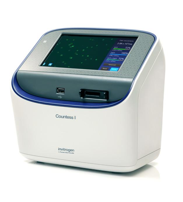 Countess II Automated Cell Counters Advanced technology at an affordable price Accurate counts in as little as 10 seconds We offer two high-performance automated cell counters designed to meet the