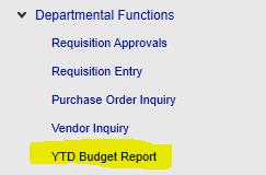 YEAR-TO-DATE BUDGET REPORT Purpose: The Year-do-date Budget Report shows you how much has been committed and available to