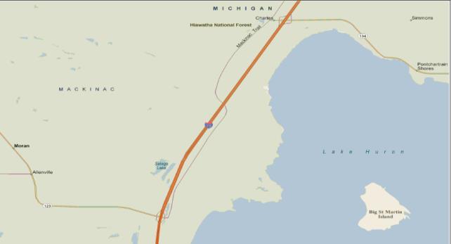 Applications of FiberMat Type B on I-75 Interstate Hwy State of Michigan - Interstate 75 in the Upper Peninsula MDOT Project #