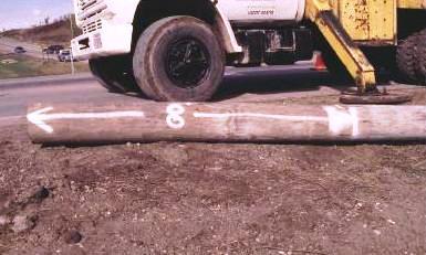 Conduit must be securely fastened to wood poles with appropriate type