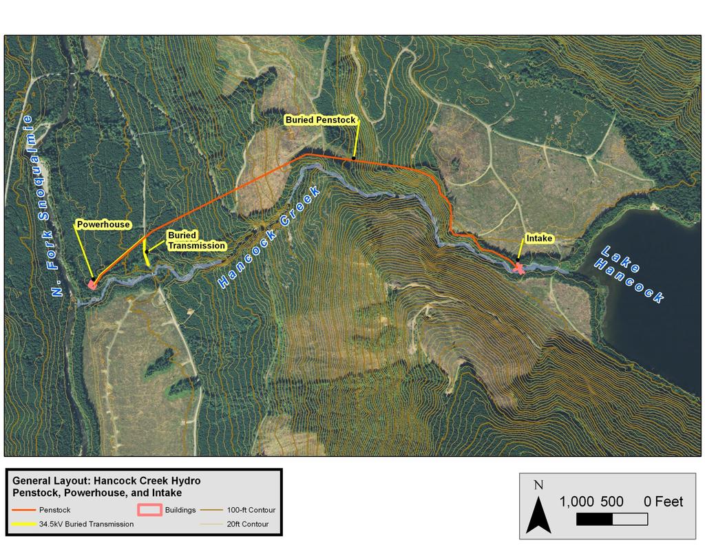 Hancock Creek Hydroelectric Project, FERC No. 13994 Figure 1-1.