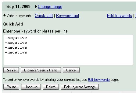 Page 15 Exact match This matching options allows me to put brackets around my keywords so my ads are only triggered when the exact phrase is searched.