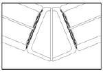 Page 10 of 16 M.Place a horizontal spacer with anchor inserted into the ends, on row. N. Mark the location of the anchor V notch on the jamb.