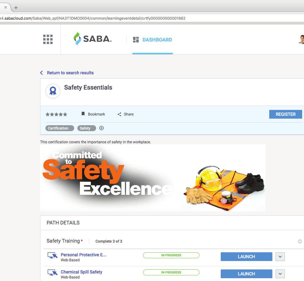 Saba s certification functionality can help you manage and track compliance training requirements.