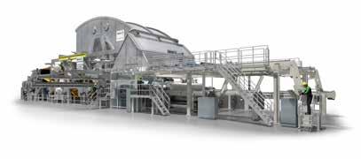 Advantage NTT configuration for production of plain and textured tissue paper.