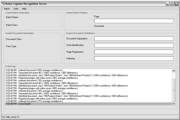 Slide 43 Module 2 -- Kofax Capture Overview Recognition Server Runs The Recognition Server runs in an unattended