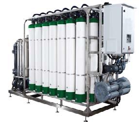 04. Drinking water ULTRAFILTRATION Gefico UF Systems remove high molecularweight substances, colloidal materials, and organic and inorganic polymeric molecules with a size bigger than 0.