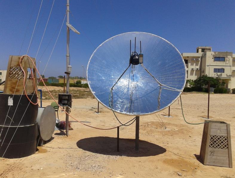 Developments in Parabolic Solar Dish Concentrator for Enhanced System Solar cell Receiver Voltammeter Pump Out let Water Data Logger Solar Concentrator Water Tank Inlet Water Figure 7.
