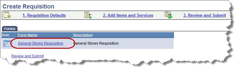 Add Items and Services The second page the Requester will complete when creating a is the Add Items and Services page.